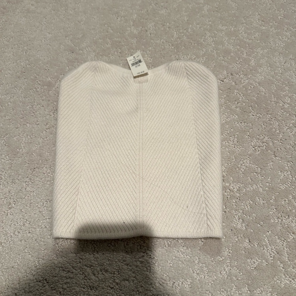 Aerie Cream Sweater Strapless Top